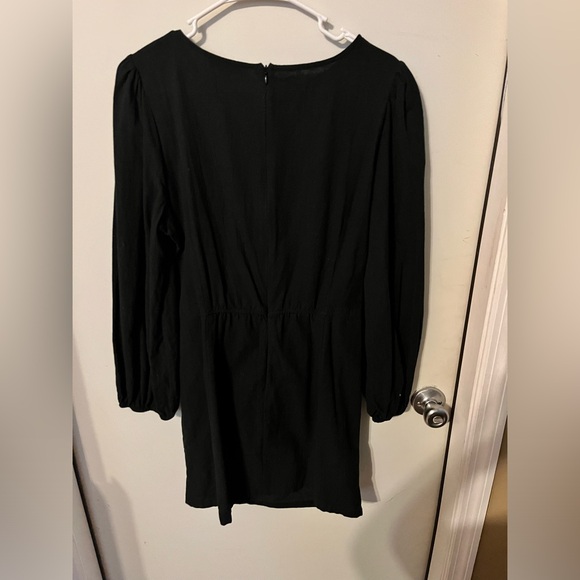 And Now This Womens Cut-Out Black Cotton Mini Dress Sz L - Picture 7 of 8